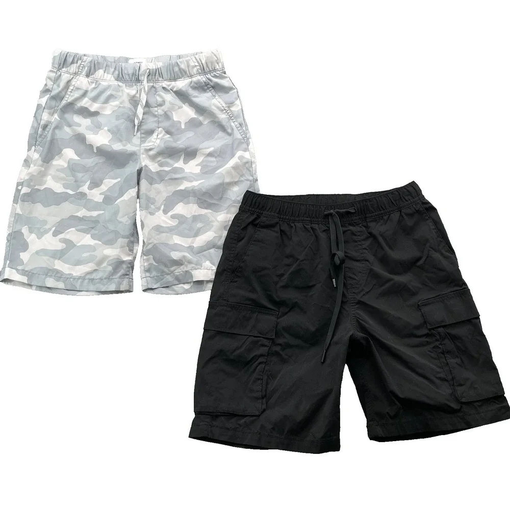 Old Navy H&M Shorts LOT 2 Youth XS Camo Cargo Swim Hiking Camping Outdoor Summer